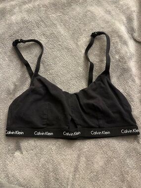 Calvin Klein Black Logo Wireless Bralette